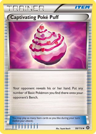 Captivating Poke Puff 99/114 - XY  Steam Siege-1