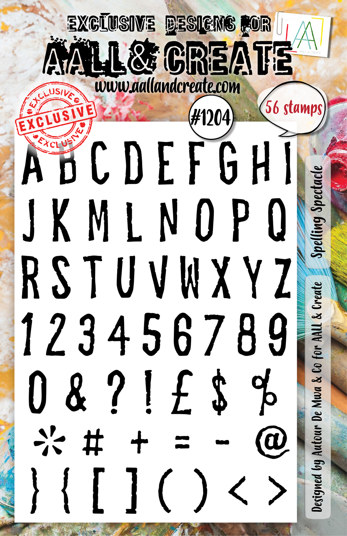 AALL and Create - A5 Stamp Set - Spelling Spectacle-1