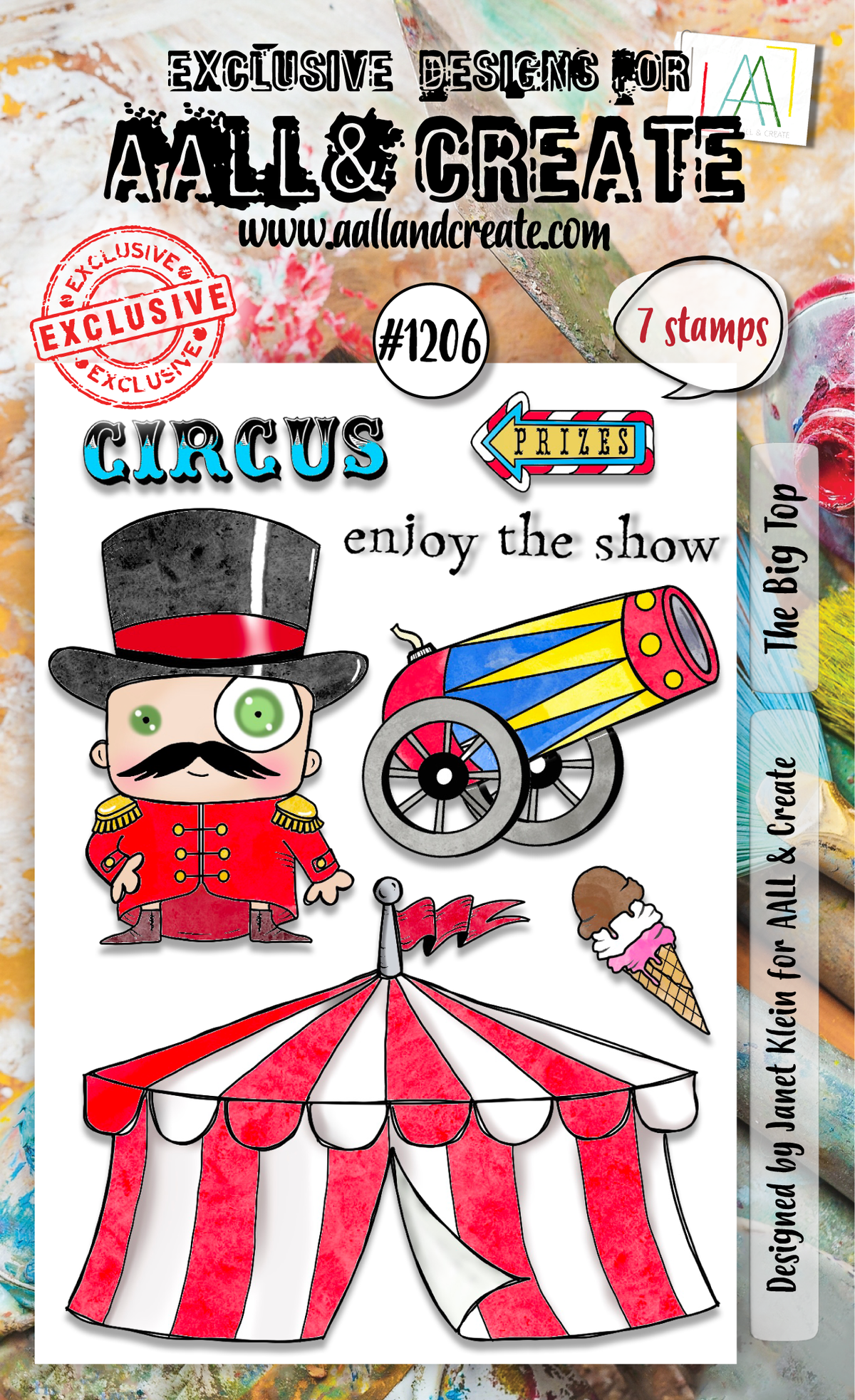 AALL and Create - A6 Stamp Set - The Big Top-1