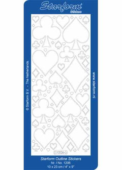 Deco Stickers - Playing Card Shapes-1