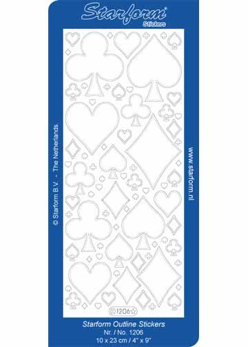Deco Stickers - Playing Card Shapes-1