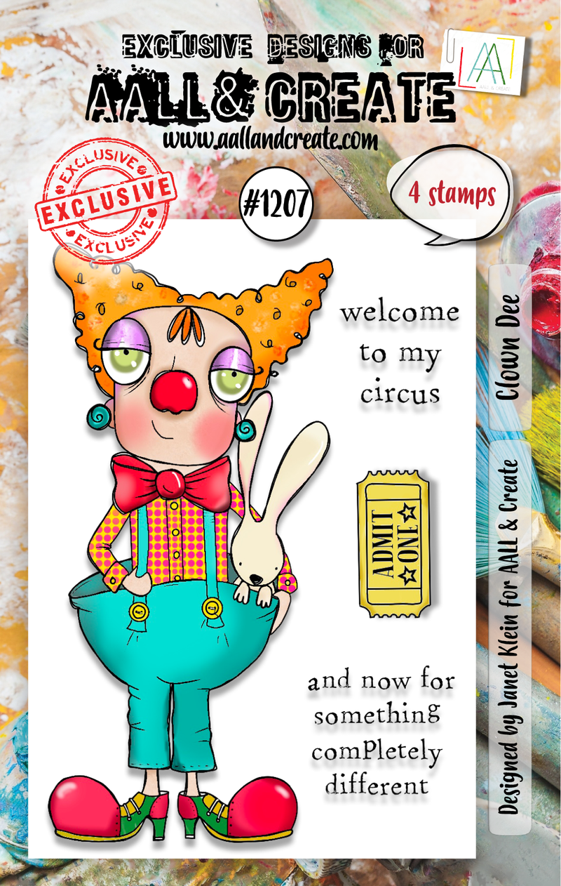 AALL and Create - A7 Stamp Set - Clown Dee-1