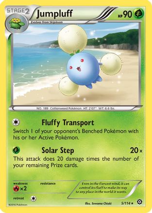 Jumpluff 5/114 - XY  Steam Siege Reverse Holofoil-1