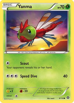 Yanma 6/114 - XY  Steam Siege Reverse Holofoil-1