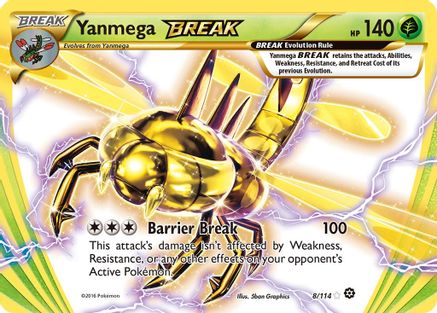 Yanmega BREAK 8/114 - XY  Steam Siege Holofoil-1