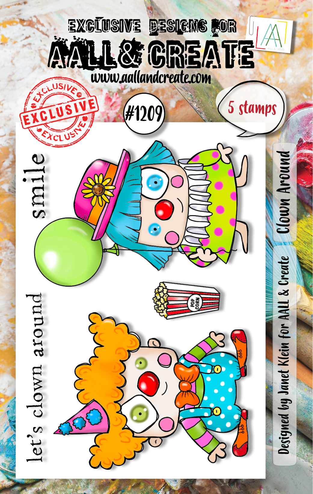 AALL and Create - A7 Stamp Set - Clown Around-1