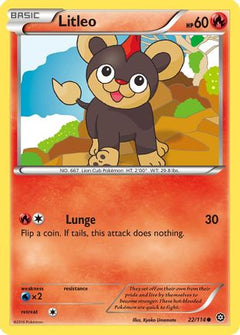 Litleo 22/114 - XY  Steam Siege Reverse Holofoil-1