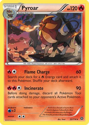 Pyroar/114 - XY  Steam Siege-1
