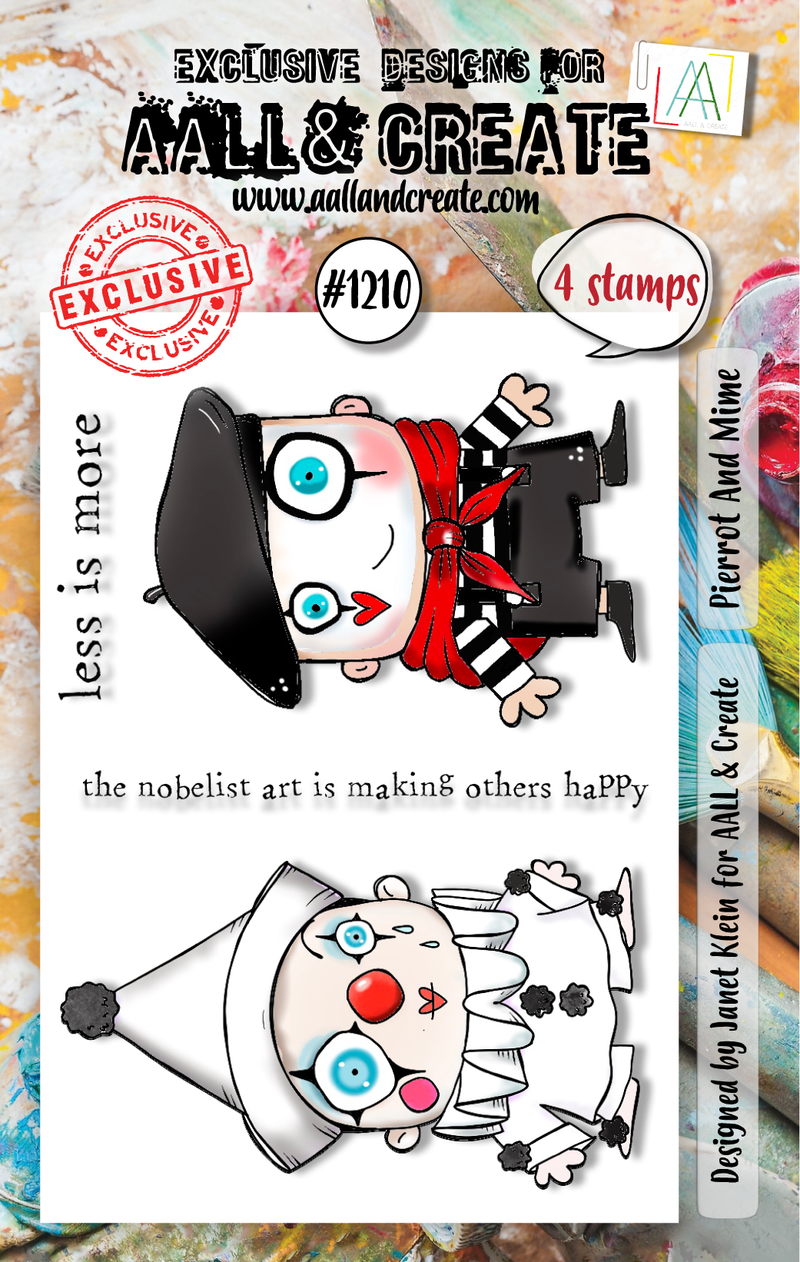 AALL and Create - A7 Stamp Set - Pierrot And Mime-1
