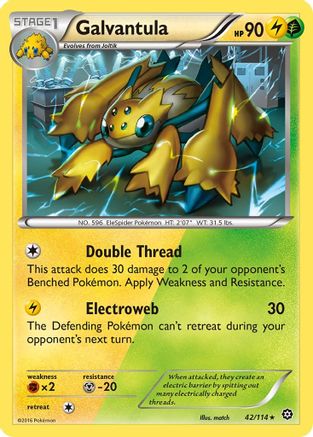 Galvantula 42/114 - XY  Steam Siege Reverse Holofoil