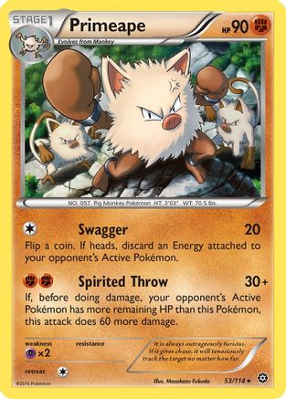Primeape/114 - XY  Steam Siege-1