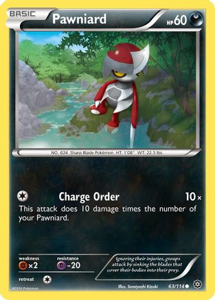Pawniard 63/114 - XY  Steam Siege-1
