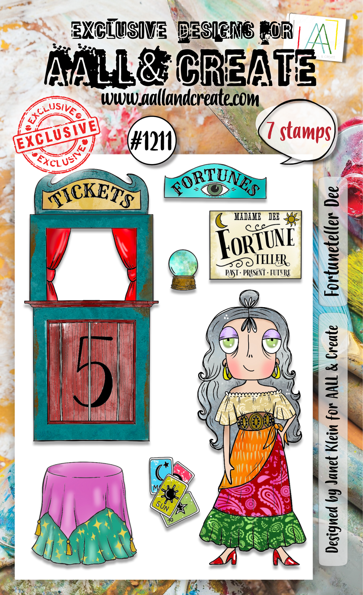AALL and Create - A6 Stamp Set - Fortuneteller Dee-1