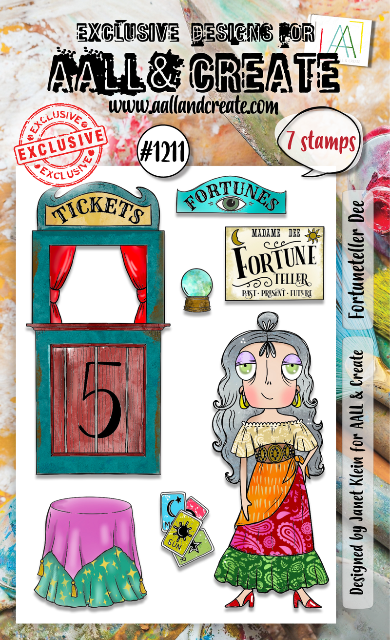 AALL and Create - A6 Stamp Set - Fortuneteller Dee-1