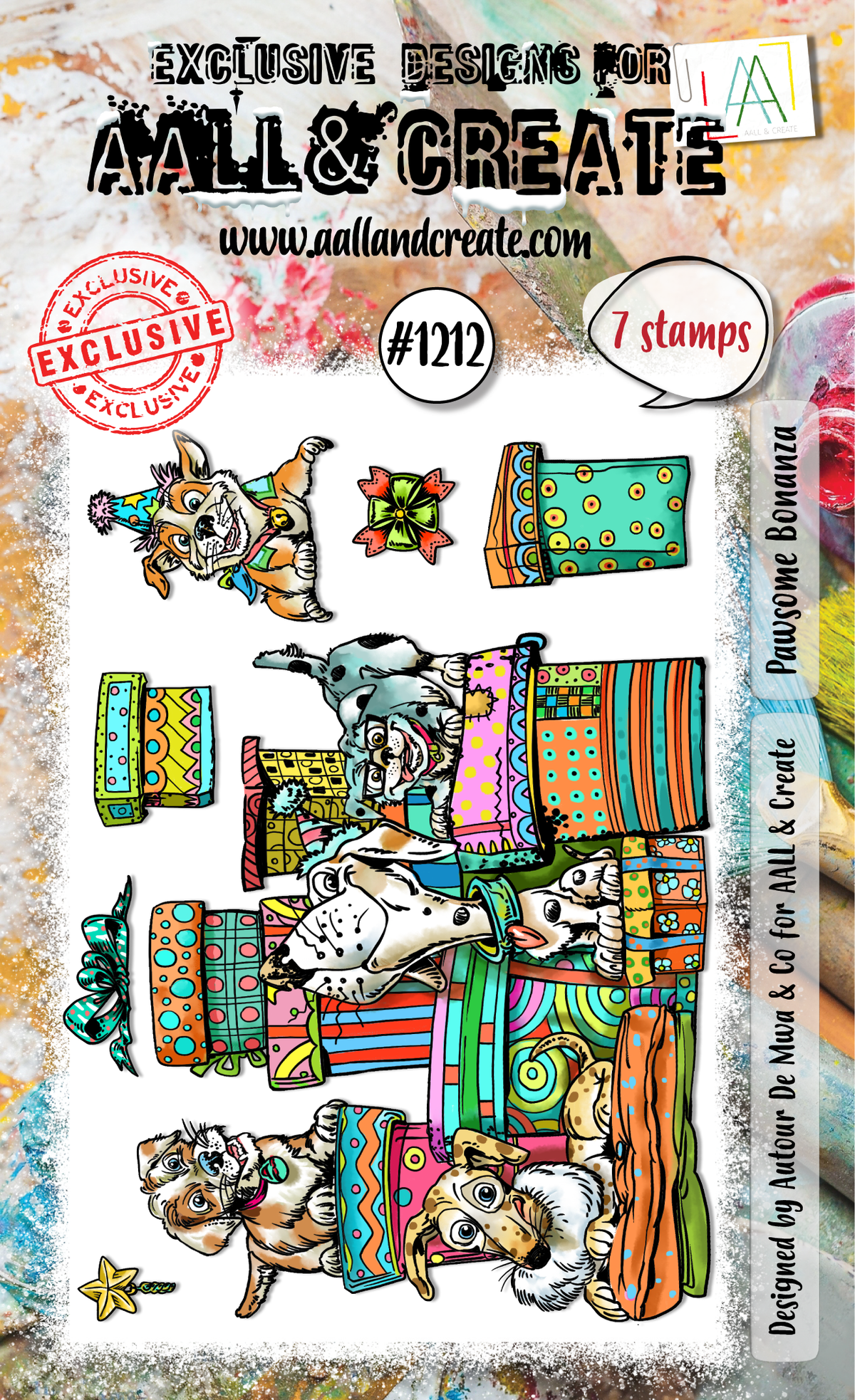 AALL and Create - A6 Stamp Set - Pawsome Bonanza-1