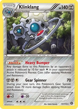 Klinklang 73/114 - XY  Steam Siege Reverse Holofoil