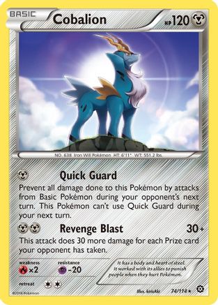 Cobalion 74/114 - XY  Steam Siege-1