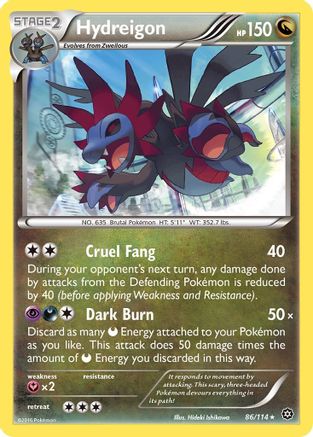 Hydreigon 86/114 - XY  Steam Siege Reverse Holofoil-1