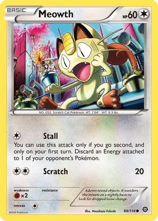 Meowth 88/114 - XY  Steam Siege-1