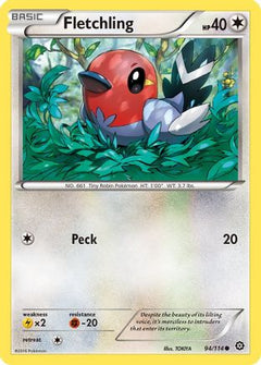 Fletchling 94/114 - XY  Steam Siege Reverse Holofoil-1
