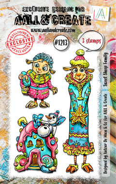 AALL and Create - A7 Stamp Set - Sweet Sheep Family-1