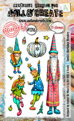AALL and Create - A6 Stamp Set - Santa's Workshop Wonders-1