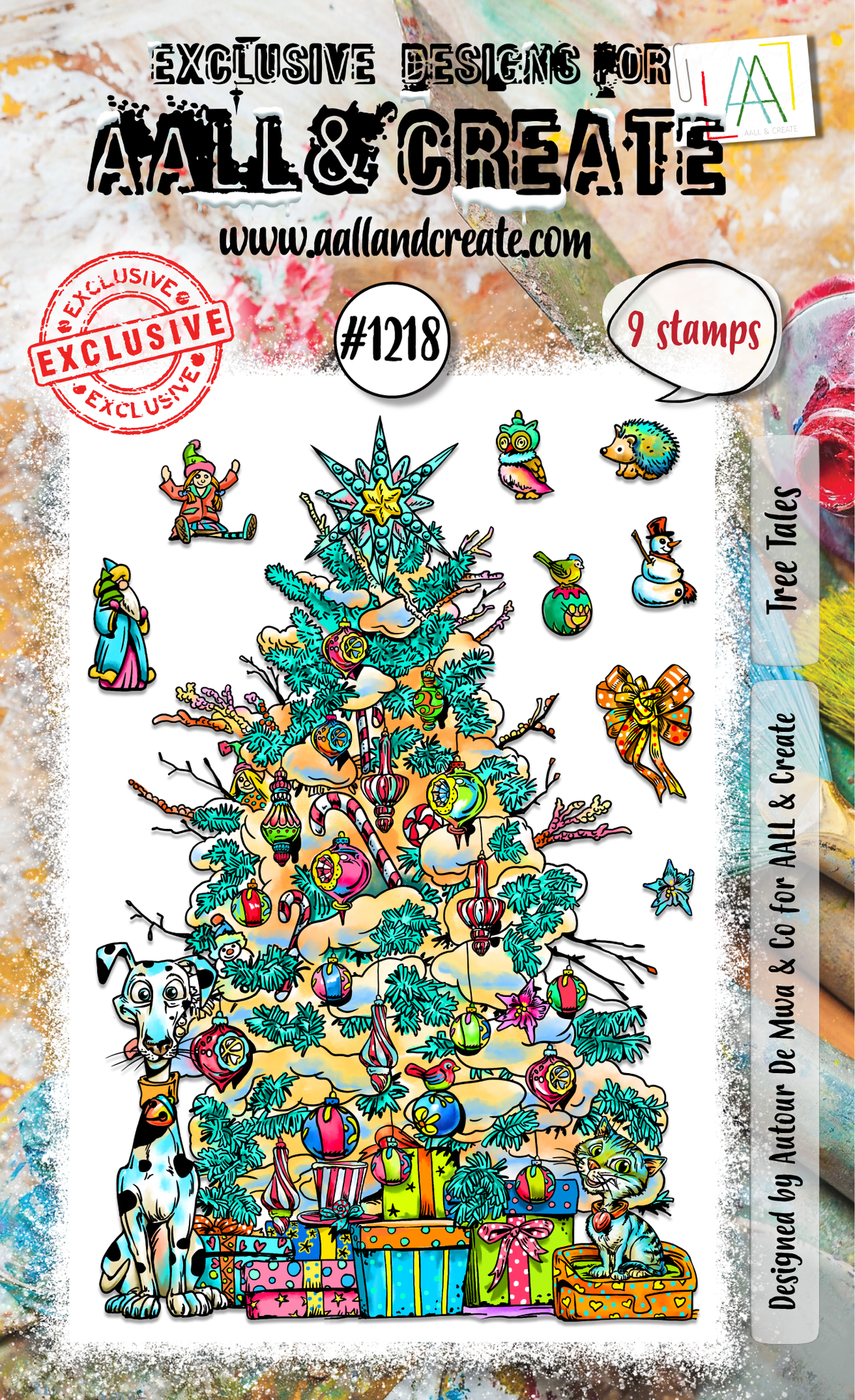 AALL and Create - Set de tampons A6 - Histoires d'arbres