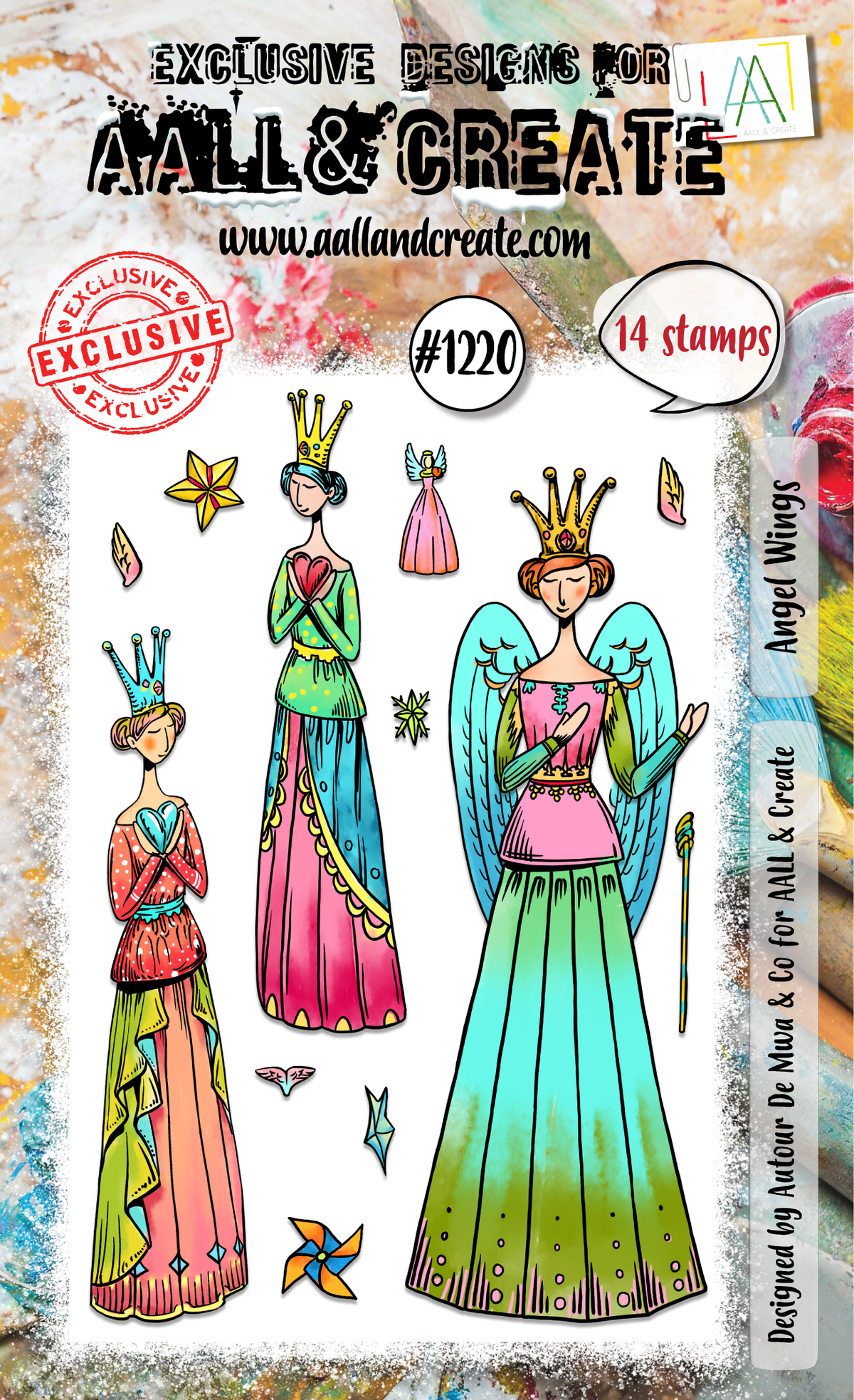 AALL and Create - A6 Stamp Set - Angel Wings-1