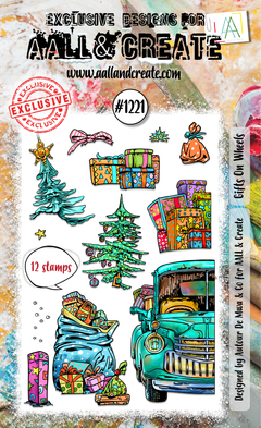AALL and Create - Set de tampons A6 - Cadeaux sur roues-1