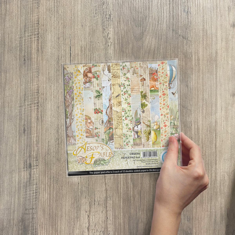 Ciao Bella Aesop's Fables Paper Pad 6"X6" 24/Pkg-2
