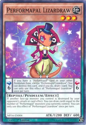 Performapal Lizardraw (MP16-EN004) - 2016 Mega-Tins Mega Pack Unlimited-1