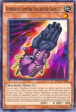 Superheavy Samurai Soulbuster Gauntlet (MP16-EN008) - 2016 Mega-Tins Mega Pack 1st Edition-1
