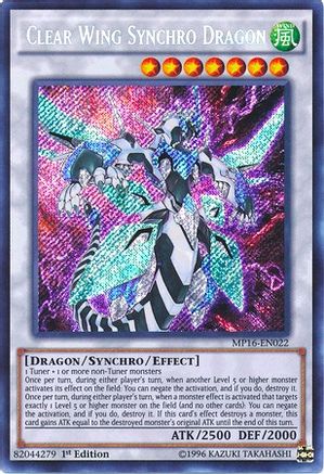 Clear Wing Synchro Dragon (MP16-EN022) - 2016 Mega-Tins Mega Pack 1st Edition-1