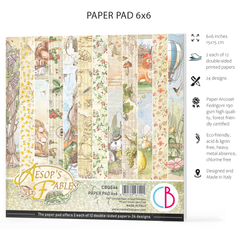 Ciao Bella Aesop's Fables Paper Pad 6"X6" 24/Pkg-4