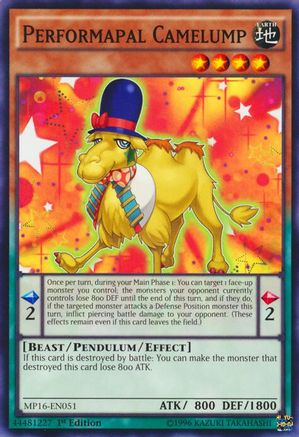 Performapal Camelump (MP16-EN051) - 2016 Mega-Tins Mega Pack 1st Edition-1