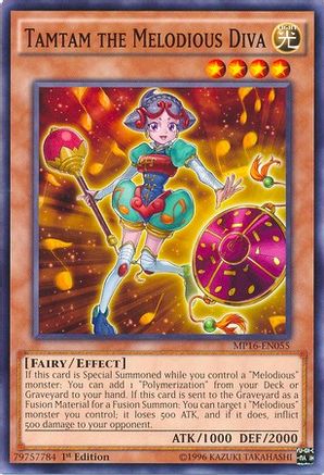 Tamtam the Melodious Diva (MP16-EN055) - 2016 Mega-Tins Mega Pack 1st Edition-1