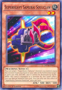Superheavy Samurai Soulclaw (MP16-EN112) - 2016 Mega-Tins Mega Pack Unlimited-1