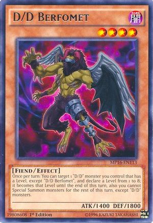D/D Berfomet (MP16-EN113) - 2016 Mega-Tins Mega Pack 1st Edition-1