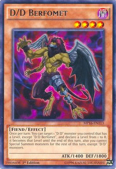 D/D Berfomet (MP16-EN113) - 2016 Mega-Tins Mega Pack 1st Edition-1