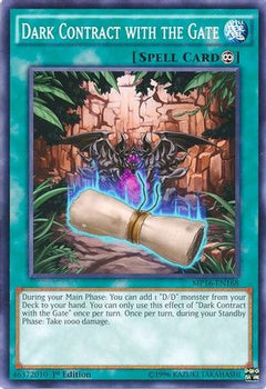 Dark Contract with the Gate (MP16-EN168) - 2016 Mega-Tins Mega Pack 1st Edition-1