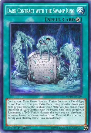 Dark Contract with the Swamp King (MP16-EN169) - 2016 Mega-Tins Mega Pack 1st Edition-1