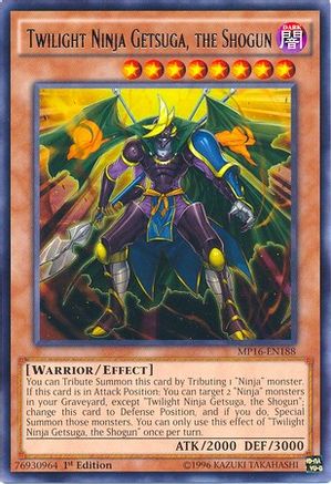 Twilight Ninja Getsuga, the Shogun (MP16-EN188) - 2016 Mega-Tins Mega Pack 1st Edition-1
