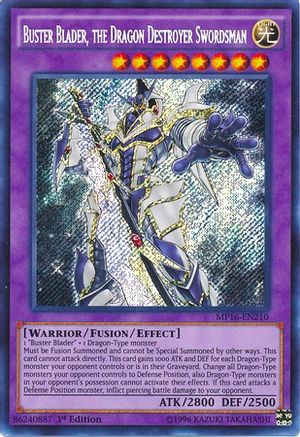 Buster Blader, the Dragon Destroyer Swordsman (MP16-EN210) - 2016 Mega-Tins Mega Pack 1st Edition-1