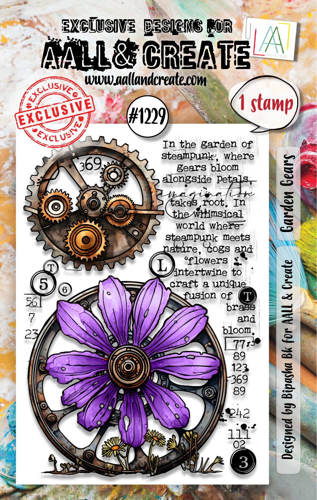 AALL and Create - A7 Stamp Set - Garden Gears-1