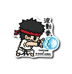 Street Fighter - Ryu Small Sticker (B-SIDE LABEL)-1