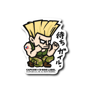 Street Fighter - Guile Small Sticker (B-SIDE LABEL)-1