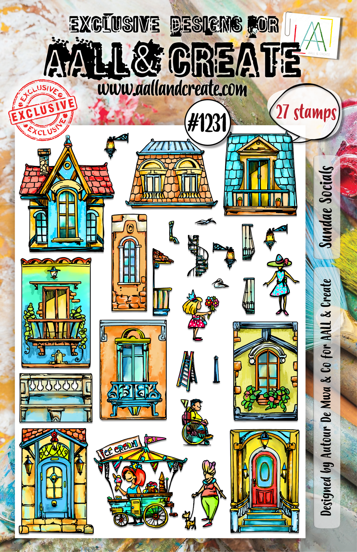 AALL and Create - A5 Stamp Set - Sundae Socials-1
