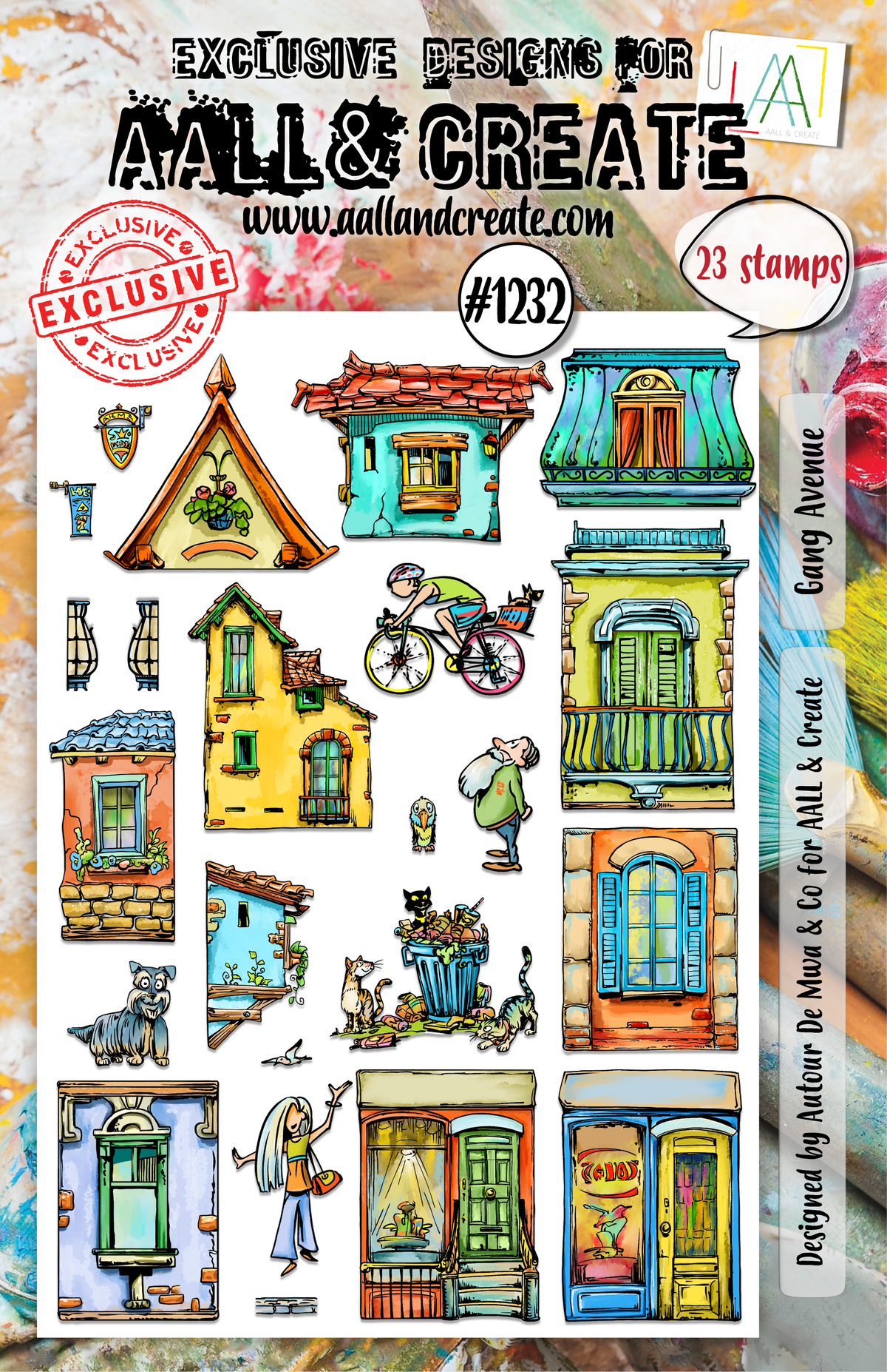 AALL and Create - A5 Stamp Set - Gang Avenue-1