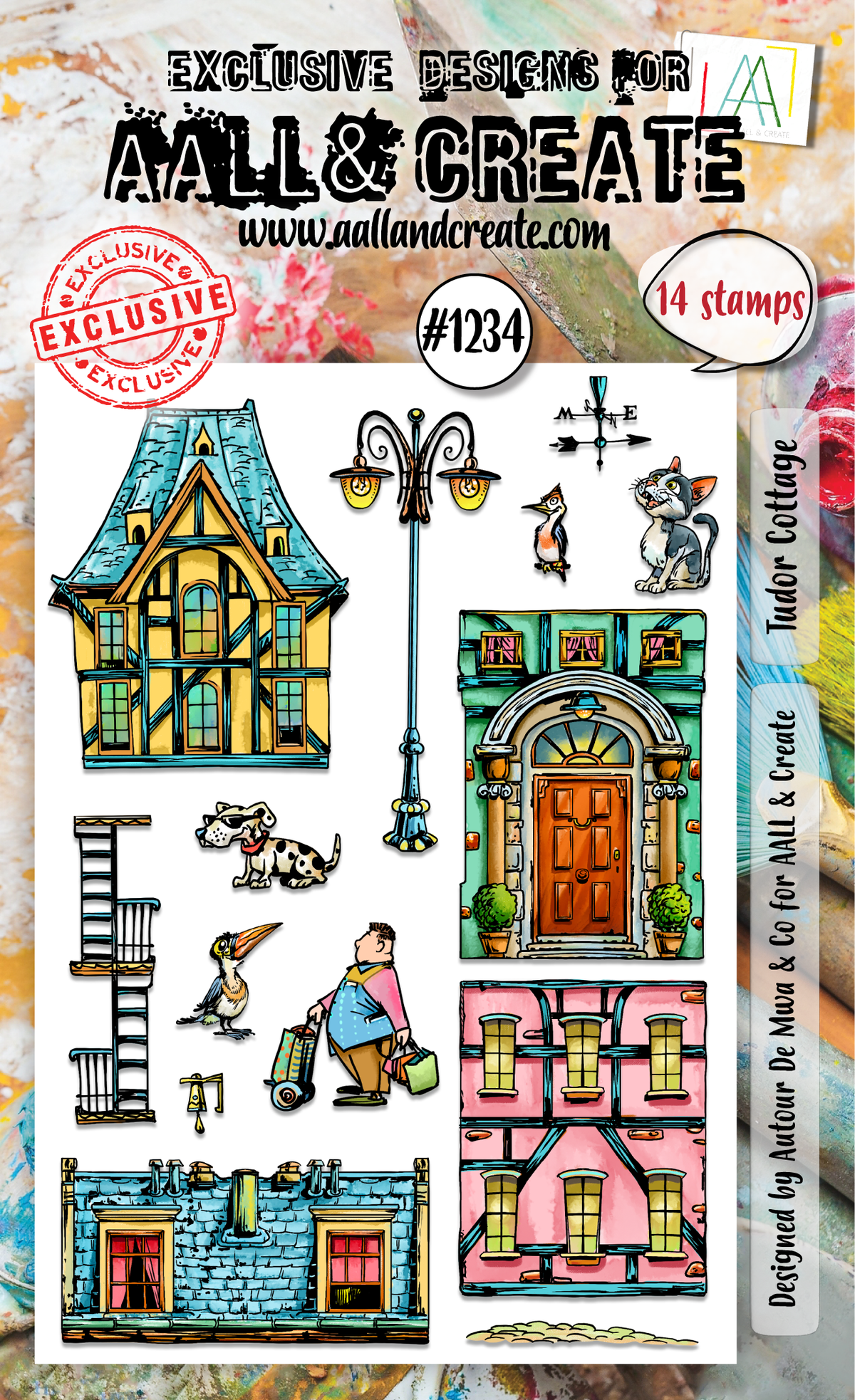 AALL and Create - A6 Stamp Set - Tudor Cottage-1