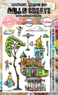 AALL and Create - Set de tampons A6 - La Maison De Abs-1